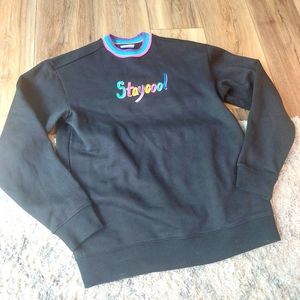 Staycool logo crew neck sweatshirt